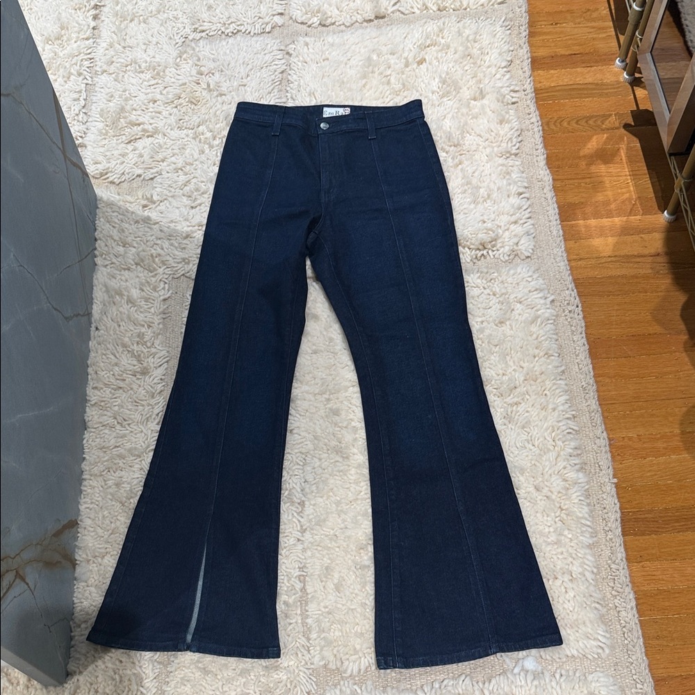 AG by EmRata Dark Blue Women's Flared Jeans